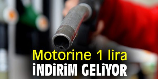 Motorine 1 Lira İndirim Geliyor!