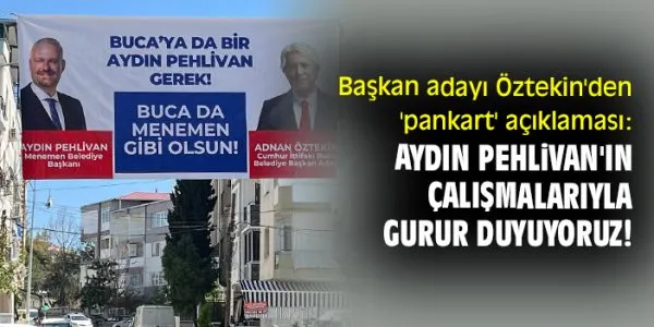 Buca’da Dikkat Çeken Pankart! Aydın Pehlivan Kim?