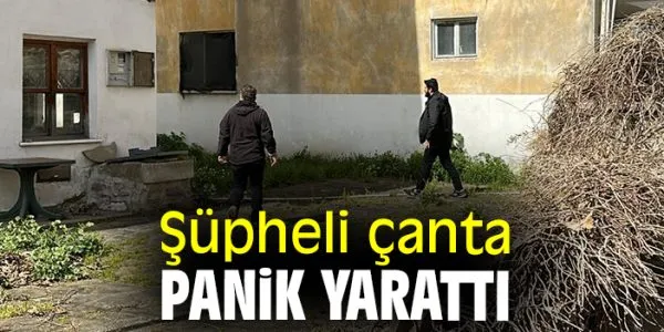 Sinop’ta Şüpheli Çanta Panik Yarattı