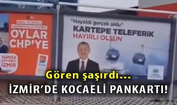İzmir’de Şaşırtan Reklam Panosu!