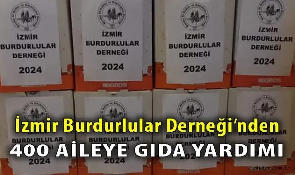 Burdurlu Hayırseverler İzmir’de 400 Aileye Yardım Ulaştırdı
