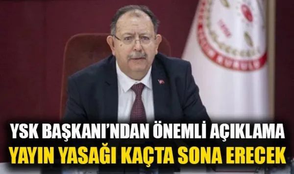 YSK Başkanı Yener’den Seçim Sonuçlarıyla İlgili Önemli Uyarı!