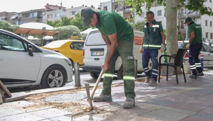 Konak’ta kaldırımlar mercek altında