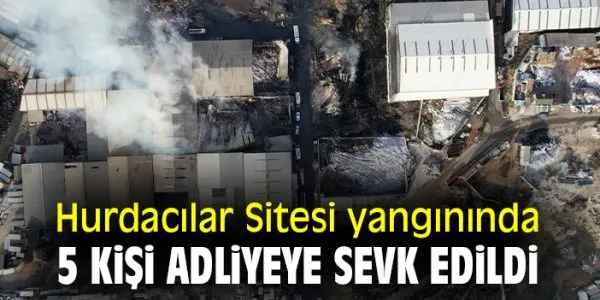 İvedikköy’de Hurdacılar Sanayi Sitesi’nde Yangın!