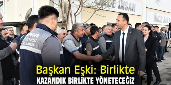 Bornova Belediye Başkanı Ömer Eşki’den İşçilere Bayram Ziyareti