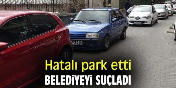 Hatalı Park Yüzünden Cadde Trafiğe Kapandı