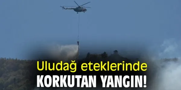 Uludağ’da Büyük Yangın Kontrol Altında