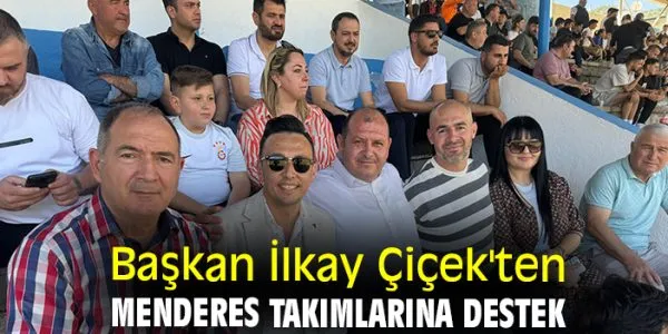 Başkan Çiçek tribünden takımlara destek!