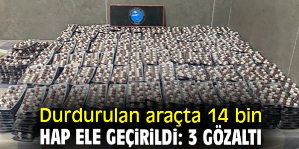 İzmir polisi 14 bin sentetik hap ele geçirdi