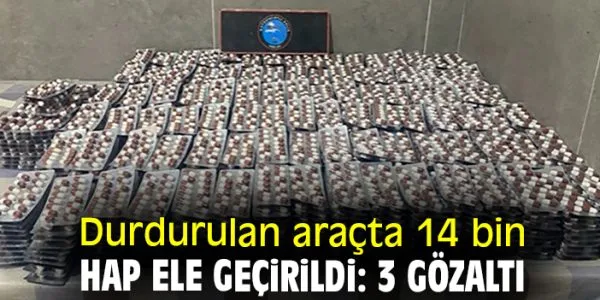 İzmir polisi 14 bin sentetik hap ele geçirdi