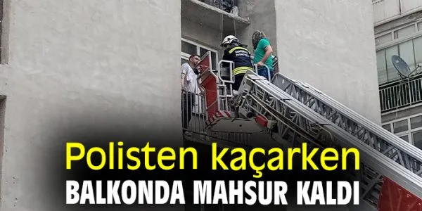 Mahsur Kalan Kaçak, Balkonda Dakikalarca Bekledi