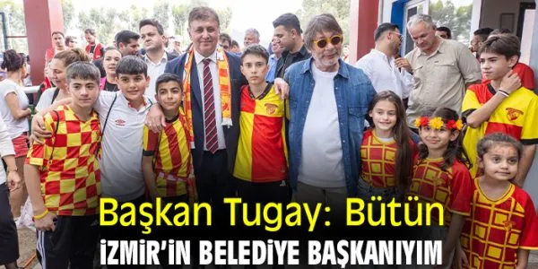 Başkan Tugay, Minik Sporcularla 23 Nisan Coşkusunda Buluştu