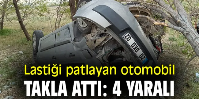 Adana-Konya Yolunda Otomobil Takla Attı