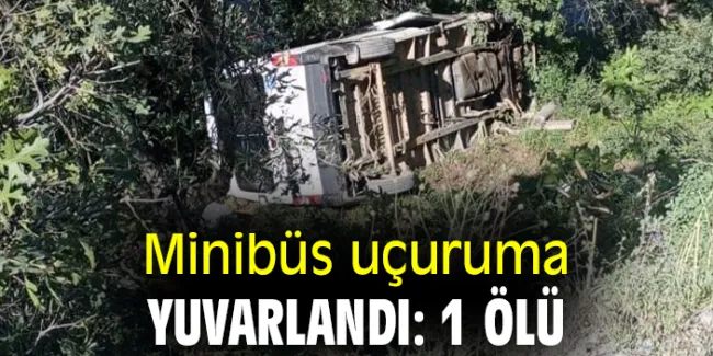 Minibüs Uçuruma Yuvarlandı, Bir Kişi Hayatını Kaybetti