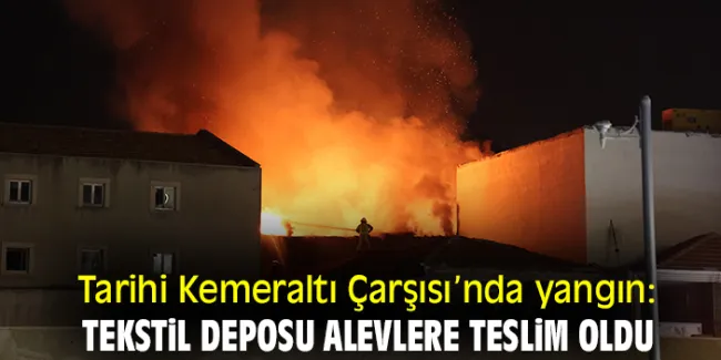 Kemeraltı Çarşısında Yangın Paniği!