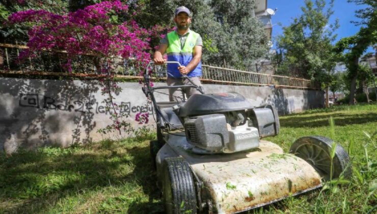 Buca’nın parklarında yaza hazırlık