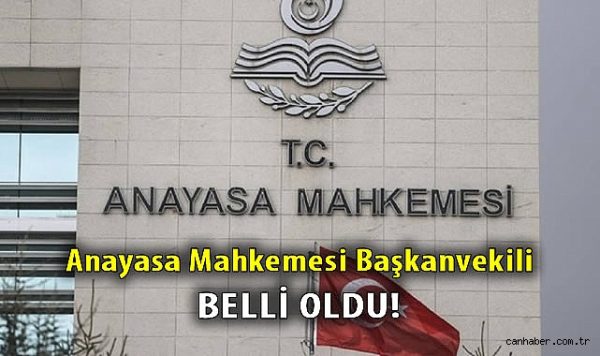 Basri Bağcı Anayasa Mahkemesi Başkanvekili oldu
