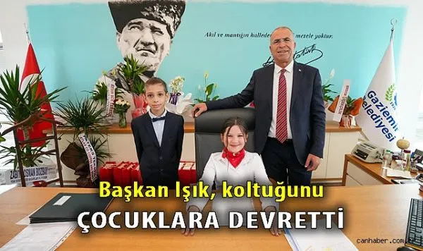 Gaziemir’de Minik Başkanlar Koltuğa Oturdu!