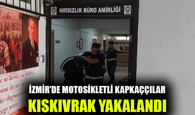 Bayraklı’da Motosikletli Kapkaççılar Yakalandı