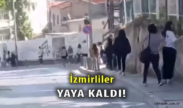 İzmir’de Bisiklet Turu Trafiği Kilitledi!