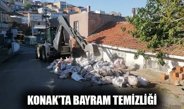 Konak’ta Bayram Temizliği Gece Boyunca Devam Etti
