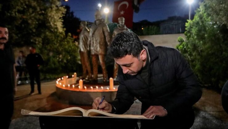  Üç fidan Bayraklı’da anıldı