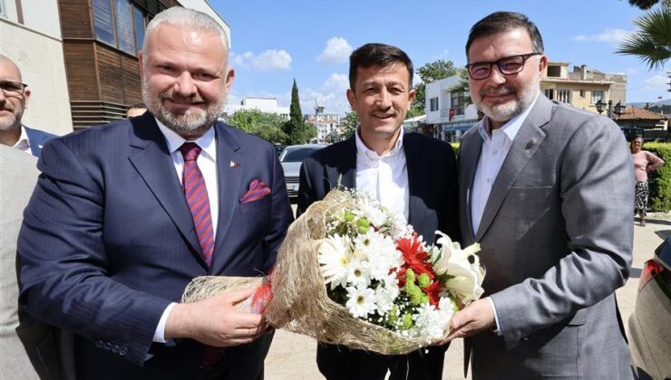 Başkan Pehlivan’a Dağ ve Saygılı’dan Tebrik Ziyareti