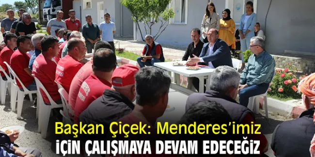 Başkan Çiçek Şantiyelerde İncelemelerde Bulundu