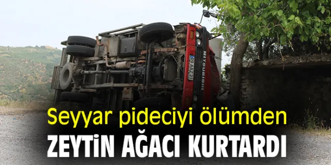 Pide Kamyonu Virajda Devrildi, 4 Yaralı Var