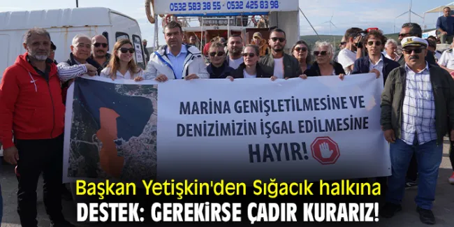 Sığacık’ta Teos Marina Genişletme Projesine Karşı Eylemler Sürüyor