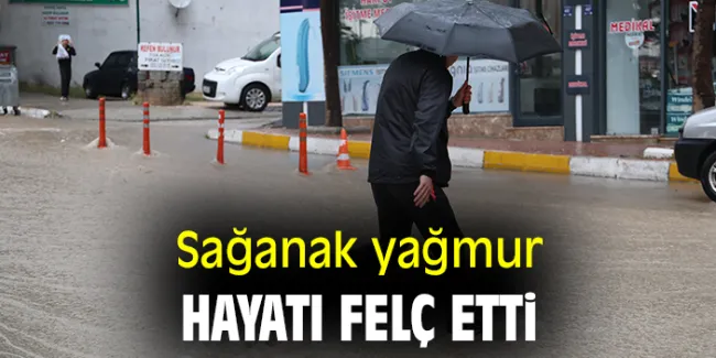 Elazığ’da Kuvvetli Sağanak Hayatı Durma Noktasına Getirdi
