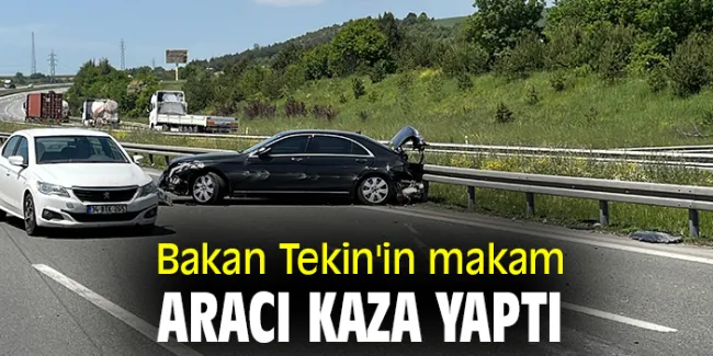 Milli Eğitim Bakanı’nın Makam Aracı Kaza Yaptı