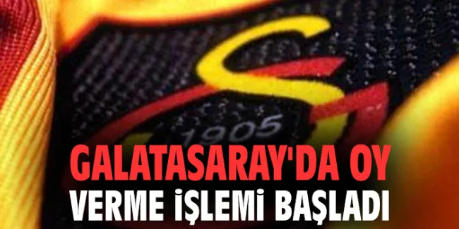 Galatasaray Genel Kurulu’nda Oy Kullanma İşlemi Başladı!