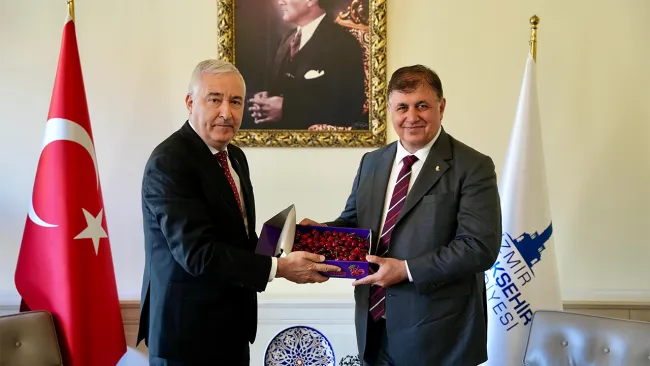TÜRKMEN’DEN CEMİL TUGAY’A ZİYARET