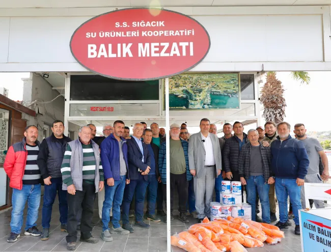 Belediyeden balıkçılara destek