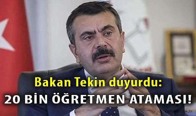 20 Bin Öğretmen Ataması Müjdesi: Milli Eğitim Bakanı Açıkladı