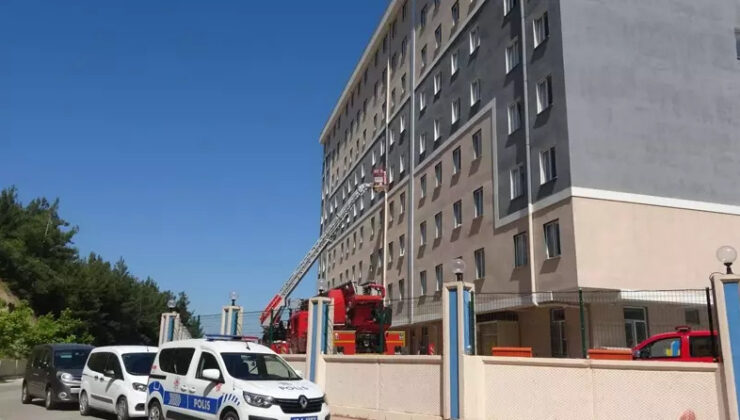 KYK Öğrenci Yurdu’nda çıkan yangın kısa sürede kontrol altında