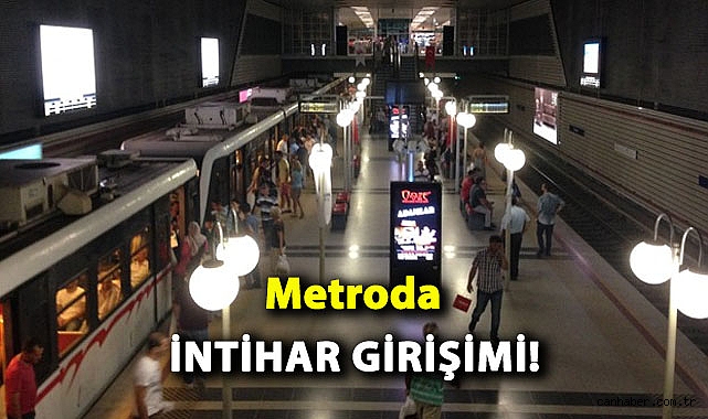 İzmir’de Metro İstasyonunda İntihar Girişimi