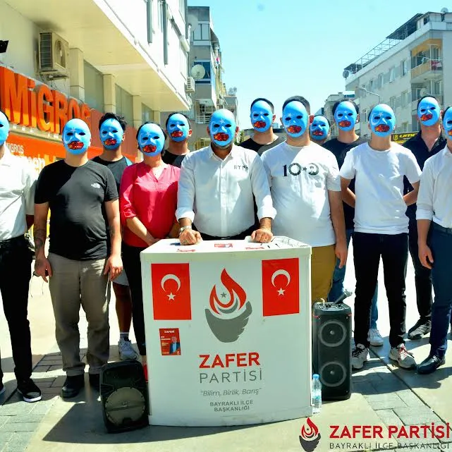 ZAFER PARTİSİ BAYRAKLI İLÇE BAŞKANLIĞI DOĞU TÜRKİSTAN EYLEMİ