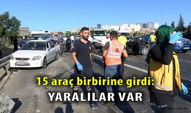 TEM Otoyolu’nda Zincirleme Kaza: 15 Araç Karıştı!