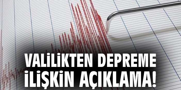 Hatay’da 4,1 Büyüklüğünde Deprem! Valilikten Açıklama