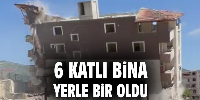 Hatay’da Mahkeme Kararıyla Yıkılan Bina Kağıt Gibi Yerle Bir Oldu!