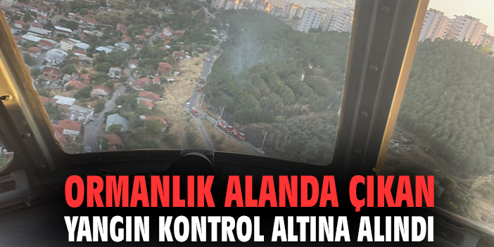 İzmir’de Ormanlık Alanda Yangın Kontrol Altına Alındı