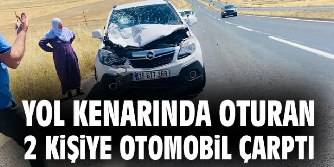 Silvan Yolu Kazasında Otomobil 2 Kişiye Çarptı!