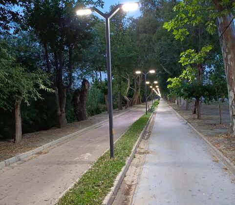 DUTLU YOL’UN ZARAR GÖREN AYDINLATMA DİREKLERİ YENİLENDİ