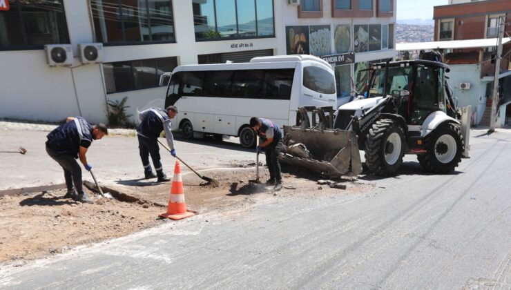 Bayraklı’da yollar yenileniyor