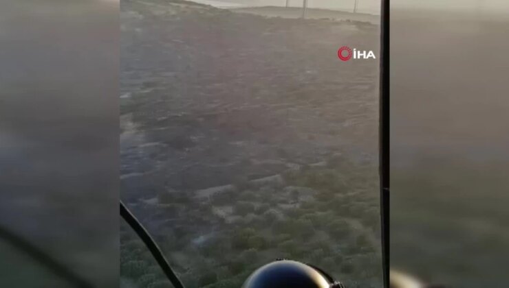 Çeşme’de orman yangını kontrol altında