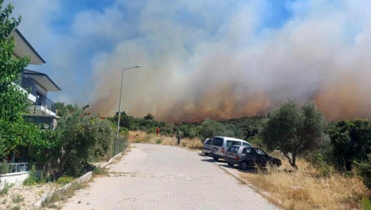 Çeşme’de Orman Yangını Kontrol Altına Alındı