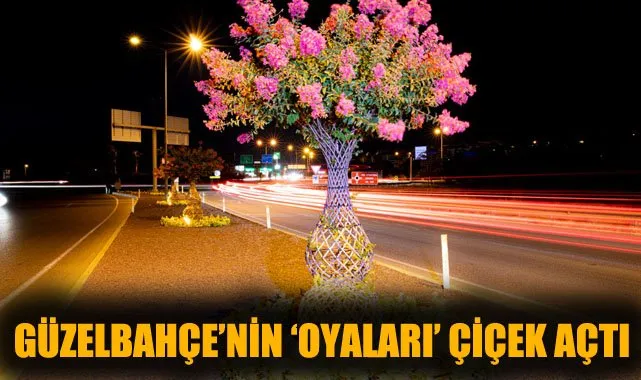 Güzelbahçe’de Oya Ağaçları Rengarenk Çiçek Açtı