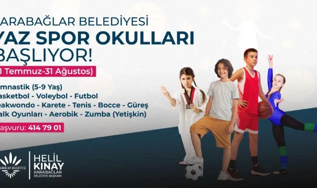 Karabağlar Belediyesi Yaz Spor Okulları Başlıyor!